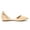 NUDE/NUBUCK, variant on Women's Casual D'Orsay Pointed Plain Ballet Comfort Soft Slip On Flats Shoes NUDE/GOLD FLAPOINTED-NEW size 6