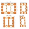 thumbnail image 2 of Yayeee Rocker Switch Wall Plate 3-Gang 6.5"x4.6" Home Decorative Outlet Cover, Orange Geometric Pattern, 2 of 6