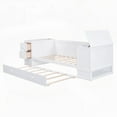 thumbnail image 4 of White Twin Size Daybed - Storage Arms, Trundle & Charging Station, 4 of 22