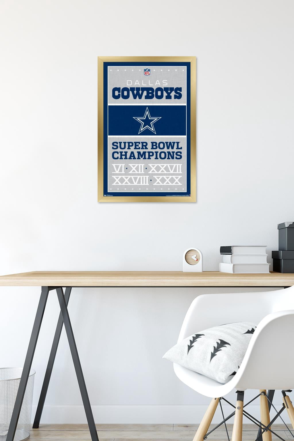 NFL Dallas Cowboys - Champions 13 Wall Poster, 14.725" x 22.375", Framed