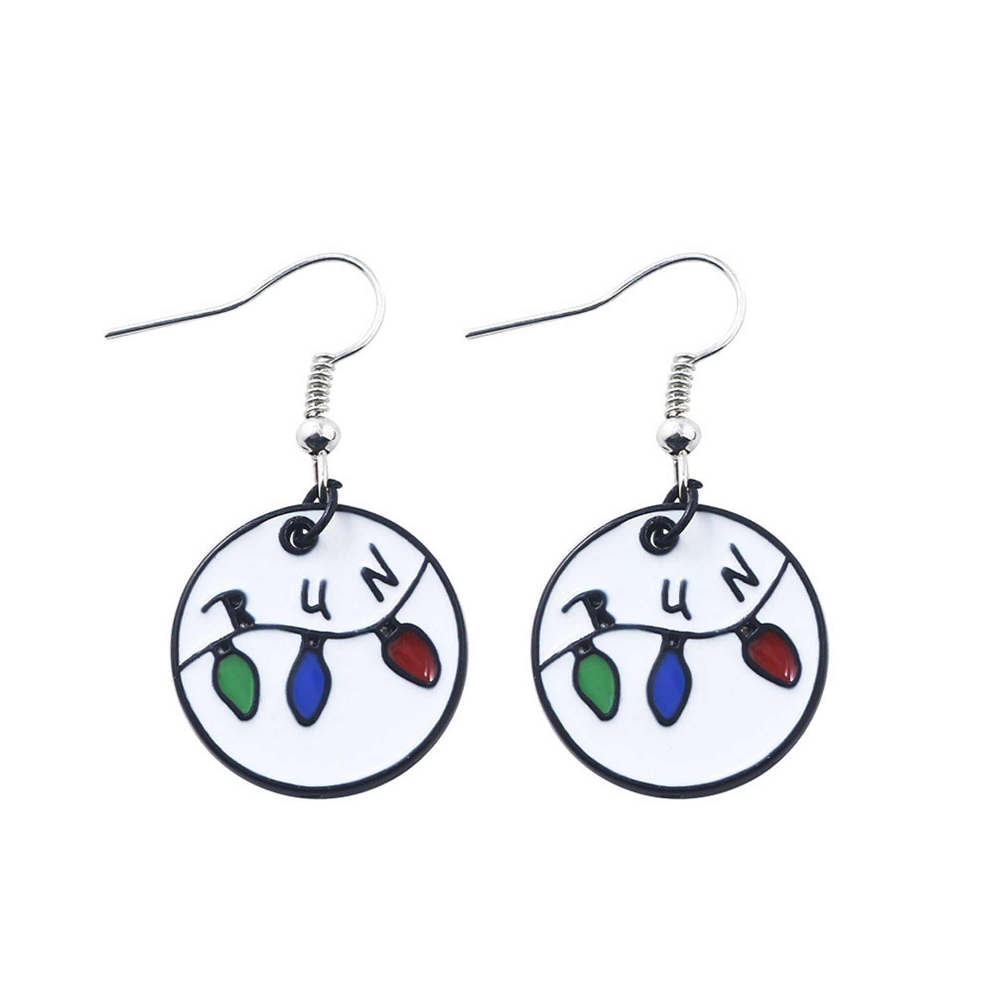 Stranger Things Fashion Novelty Dangle Earrings TV Streaming Series with Gift Box
