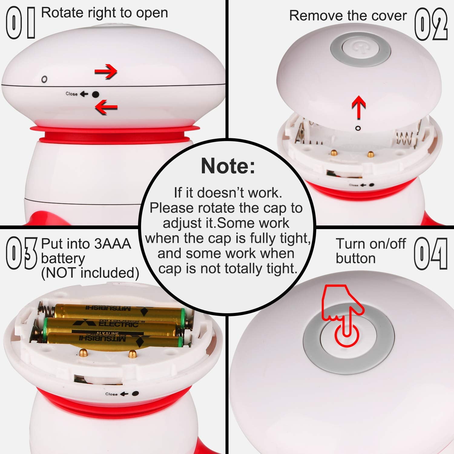 Battery Operated Powerful Handheld Massager with LED Light for Body Pain Release - Walmart.com Battery Operated Powerful Handheld Massager with LED Light for Body Pain Release - Walmart.com