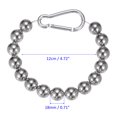 thumbnail image 3 of Uxcell 2 Pack Flagpole Retainer Ring -15 beads 0.71" Flag Pole Beaded Retainer Ring for Flagpole(Silver), 3 of 6