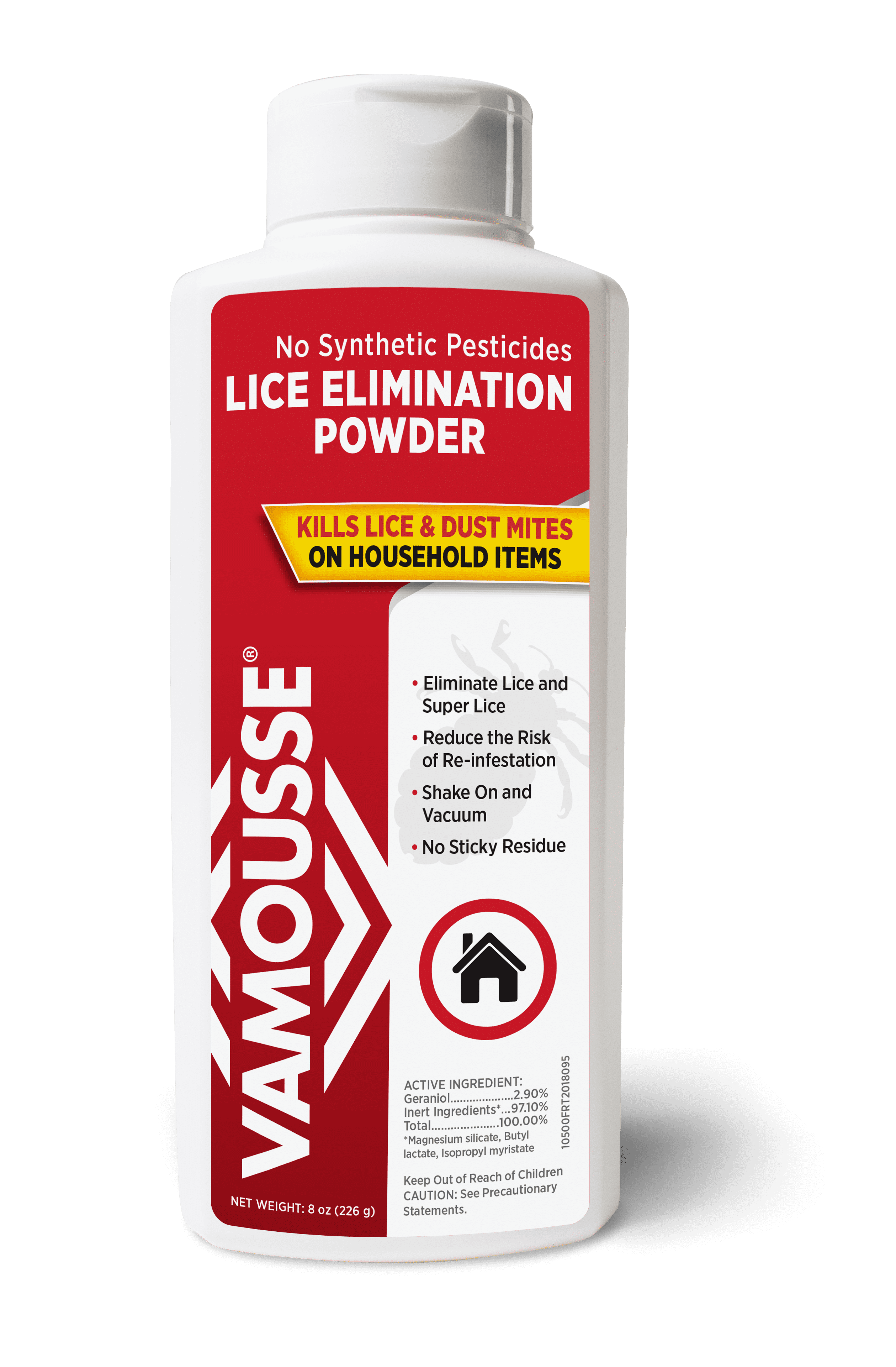 Vamousse Lice Elimination Powder, 8 Oz.