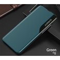 thumbnail image 2 of Luxury Flip Case for Samsung Galaxy A22 5G (Not 4g), Premium PU Leather Smart Sleep/Wake Up Function Smart View Window Business Phone Case for Samsung Galaxy A22 5G      Green, 2 of 9