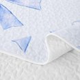 thumbnail image 5 of Erosebridal Blue Cute Bow-tie Bed Spread Queen for Boys Girls, Dreamy Princess Style Queen Coverlet Set, 3 Pieces, 5 of 7