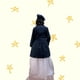 thumbnail image 4 of abrigo de niña, Maga boutique,talla10, color marino, una pieza, con boina, forro completo, detalle de moños,, 4 of 4