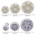 thumbnail image 4 of tredstone 6 Pieces Snowflake Biscuit Mold DIY Tool Fondant Pastry Plastic Mould Cake Sugar-craft Press Bakeware Holiday Craft Bakery, 4 of 7