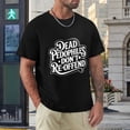 thumbnail image 4 of Emotional Support Husband Dandy Men's Cotton Short Sleeve HD Print Tee for Casual T-Shirt Crew Neck Top Black S, 4 of 7