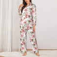 thumbnail image 2 of Naloa Lilies Flowers Pajamas for Women Set, Womens Pajama Sets, Lounge Sets for Women, 2pjs for Women-XX-Large, 2 of 7