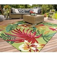 thumbnail image 2 of Couristan Tapis de Zone Fougère Peinte, 2 Pieds x 4 Pieds, Rouge, 2 of 10