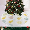 thumbnail image 6 of FMSHPON Easter Tree Skirt Colorful Eggs Bunny Xmas Christmas Tree Skirt Stand Mat for Holiday Party Decoration Indoor Outdoor 36 inches, 6 of 6
