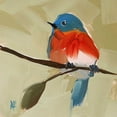 thumbnail image 2 of Moulton, Angela 20x20 White Modern Wood Framed Museum Art Print Titled - Bluebird No. 21, 2 of 4