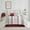 White Red, variant on Lanco Luxury Red Comforter Set King Size , 7 Piece Terry embroidery , All Season Bedding Set