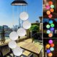 thumbnail image 2 of Carillón de viento solar LED con espirales que cambian de color para jardín, decoración romántica para patio y jardín con gancho (esférico), 2 of 5