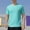 Mint Green, variant on Zylanna Men's Casual Shirts Tee, Solid Color Short Sleeve Crew Neck Athletic Elastic Breathable Summer Tops for Man Army Green Size 4XL