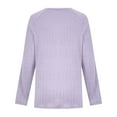 thumbnail image 5 of Admvng Sweaters for Women Long Sleeve Round Neck Solid Textured T Shirts,Sizes S-2XL, 5 of 8