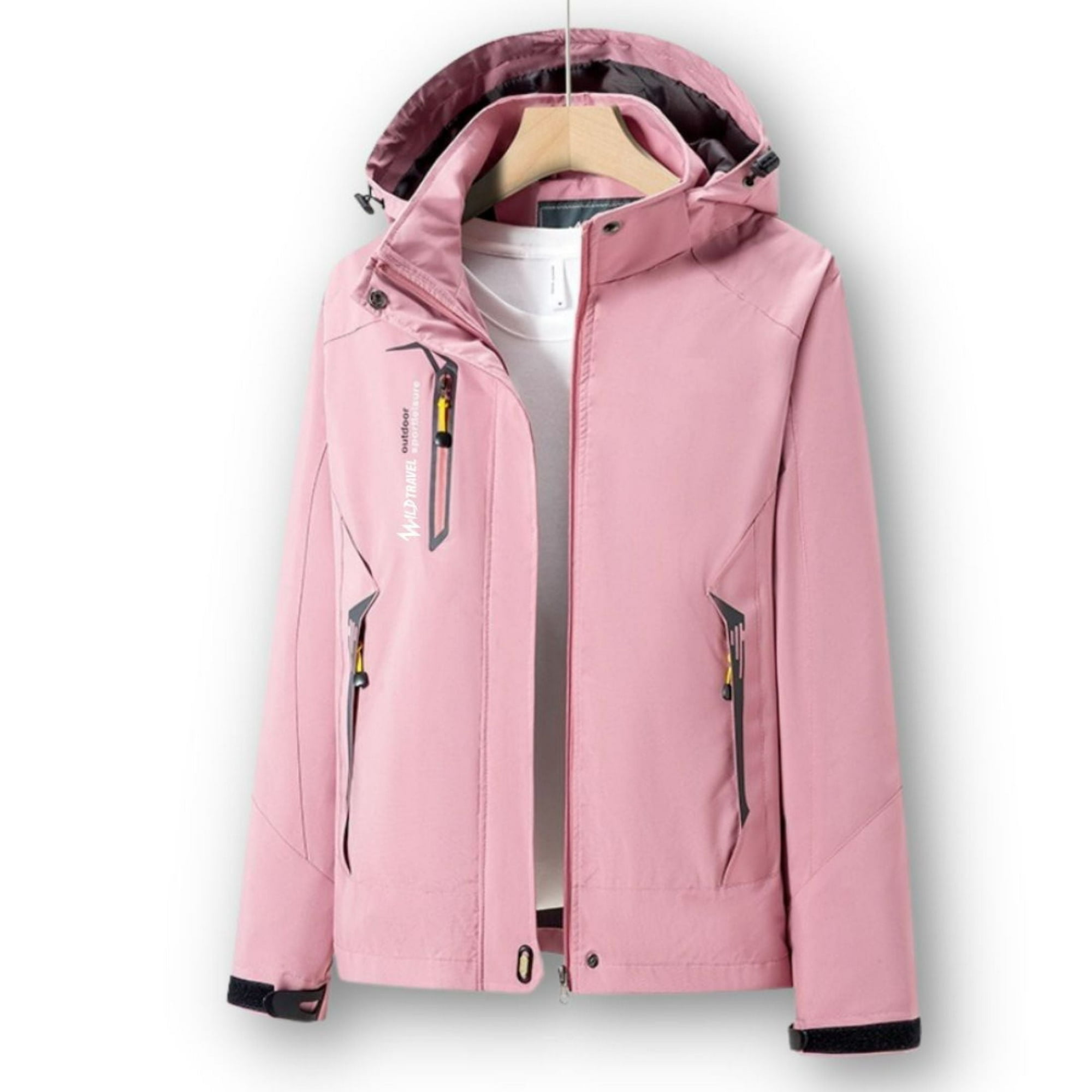 Chaqueta Corta Viento Impermeable Premium Wild Travel Mujer Talla S