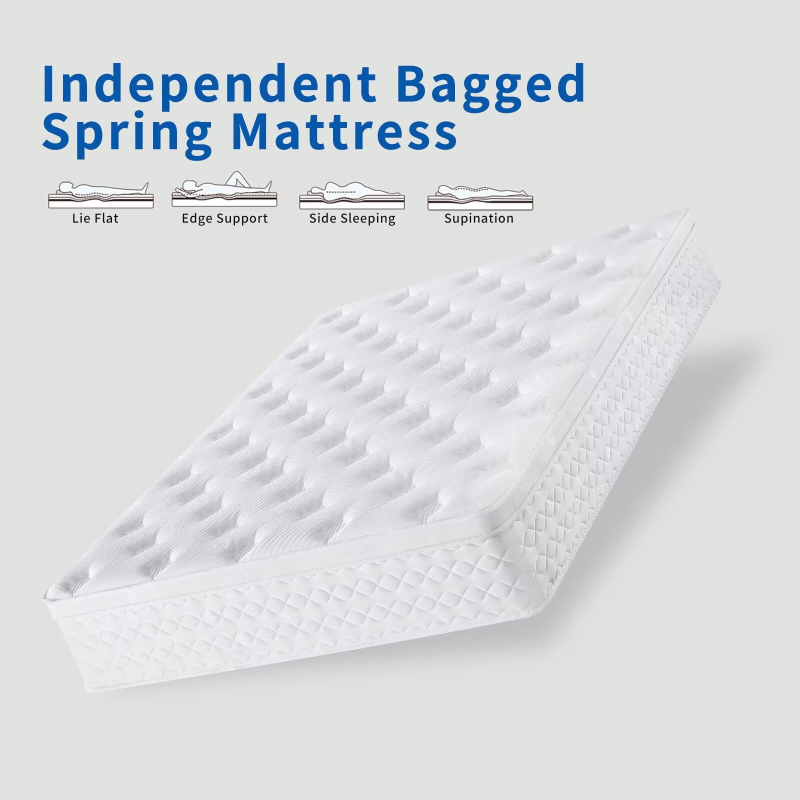 Twin Size Mattress 10 Inch Queen Hybrid Mattress in a Box, Upgrade Individually Pocket Springs, Medium Firm, Pressure Relief, Breathable Comfort and Durable, CertiPUR-US Certified