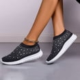 thumbnail image 2 of SCHUHLAND Women's Crystal Breathable Mesh Sneakers, Slip-On Flats, Comfortable Soft Sole, Sizes up to 43, Non-Slip Casual Shoes, 2 of 14