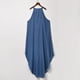 thumbnail image 5 of Vestido holgado de mezclilla sin mangas con estampado de cuello halter HUOGUO para mujer, 5 of 5