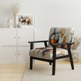 thumbnail image 2 of Designart "Colorful Mid Century Abstract Fusion I" Upholstered Mid-century Accent Chair and Mid-Century Modern Arm Chair - Multiple Color & Pattern, 2 of 7