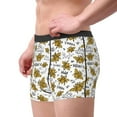 thumbnail image 2 of Pofeuu Hohey Bee Golden2 Print Men’s Boxer Briefs, Moisture-Wicking Underwear, Regular,Trunk-Small, 2 of 5
