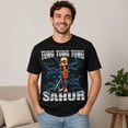 thumbnail image 5 of Unisex Tung Tung Sahur Graphic T-Shirt, Classic Fit Cotton Blend Tee, 5 of 9