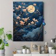 thumbnail image 4 of Qisvanset 12x16 Inch Magnolia Cherry Blossom Canvas Wall Art, Moon Cloud Watercolor Tree Home Wall Decor, 4 of 8