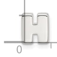 thumbnail image 4 of Sterling Silver E-Coated Letter H Slide Charm(Length 7.35) - Jbsp, 4 of 5