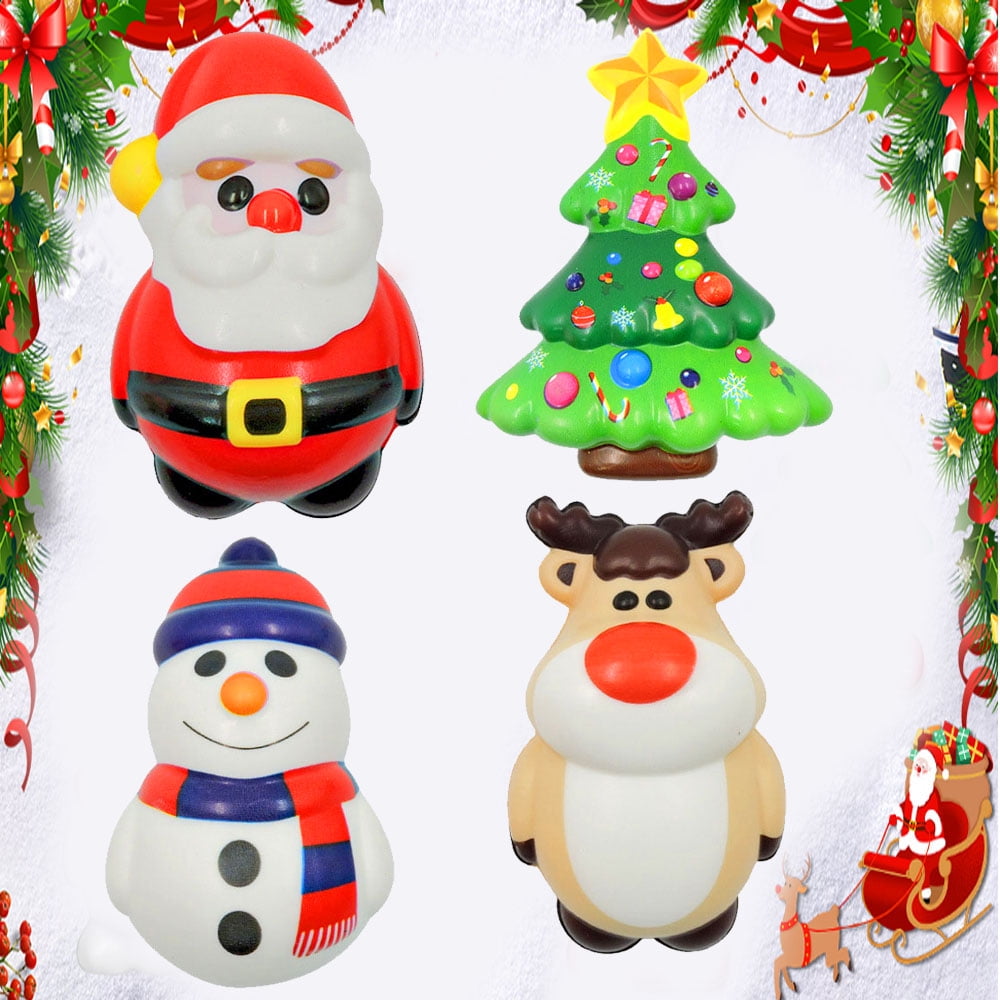 Christmas Mini Plush Toys Christmas Hanging Plush Ornaments for Kids