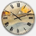 thumbnail image 1 of DesignArt Orange Brown Farm House Large Wall Clock, 1 of 2