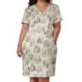 thumbnail image 2 of Austen-vestido de novia con bolsillos para mujer traje holgado con ilustracis de orgullo y premamá para fiestas de verano, 2 of 6