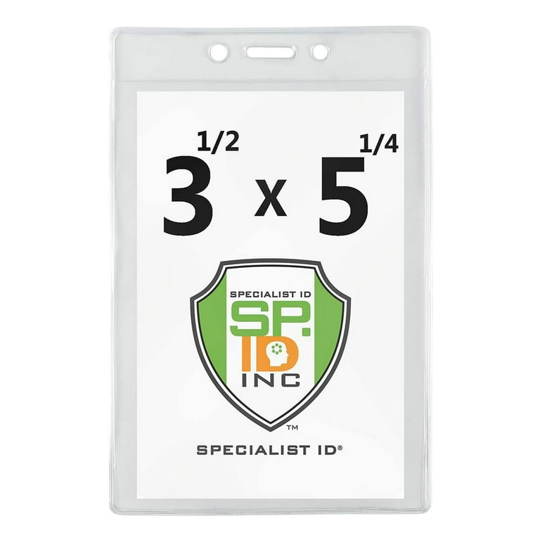 1 Pack ID Badge Holder with Black Lanyards