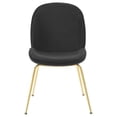 thumbnail image 4 of Silla de comedor Modway Scoop de terciopelo negro y acero inoxidable dorado, 4 of 8