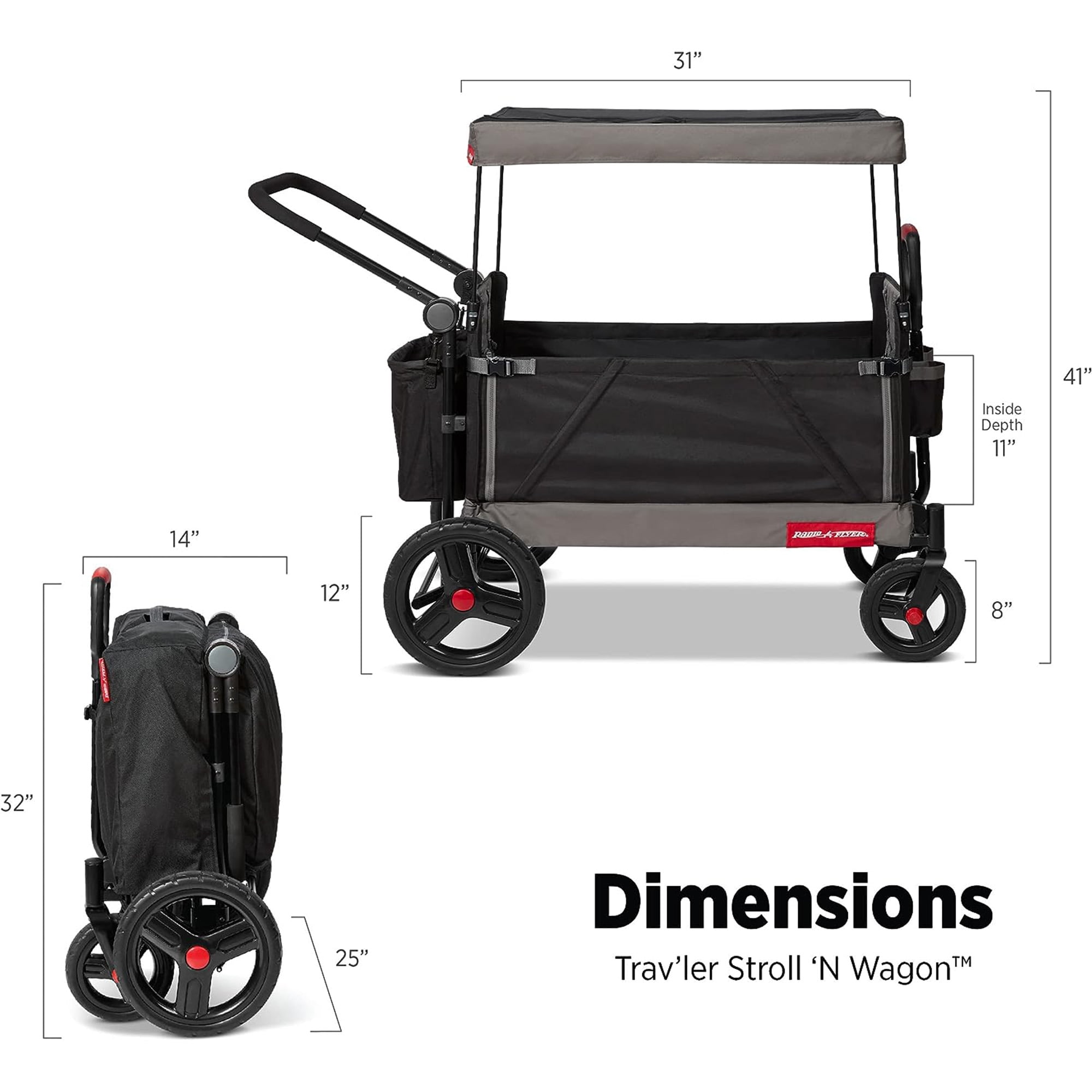 Trav'ler Stroll 'N Wagon with Protective Cover