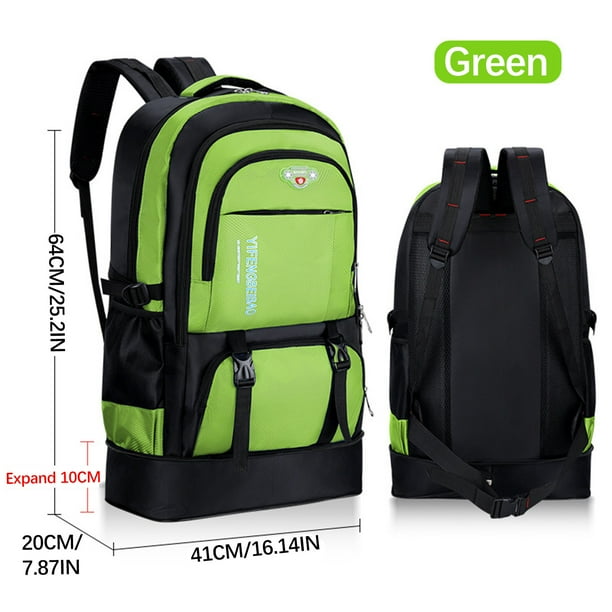 Mochila de viaje grande para hombre, mochila de montañismo y actividades al aire libre con gran capacidad, 70 l, resistente al agua, ideal para trekking y acampada de varios días. Aestivo |