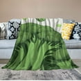 thumbnail image 2 of QZHH  Broccoli, Thickened Throw Blankets,Broccoli and Dots,Super Soft Flannel Cozy Blankets for Adults,Washable Lightweight Fuzzy for Sofa Bed Office,Green White, 2 of 6