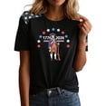 thumbnail image 7 of idosla 250 Anniversary USA Shirt Women's Short Sleeve T-Shirt Patriotic American Flag Eagle Tops 1776-2026 Tshirt Gifts (Brick Red, 3XL), 7 of 7