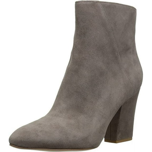 Nine West Women's Savitra Suede Ankle Boot, Grey, 8 New
