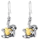 thumbnail image 2 of Aretes de Perezoso SlothyLov 1Par Aretes Oso Perezoso/Corazón Gris/Dorado Metal., 2 of 2
