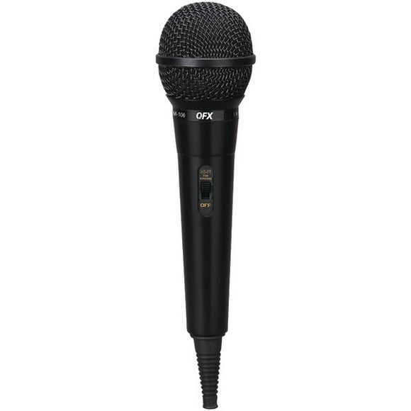 Microphone Dynamique Unidirectionnel QFX(R) M-106 avec Câble de 10 Pieds