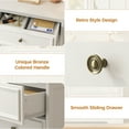 thumbnail image 4 of 6 Drawer Chest of Drawers, Modern Storage Cabinet Dresser Organizer Unit with Antique Bronze Round Handles for Living Room, Closet, Hallway, Entryway，White, 4 of 13