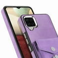 thumbnail image 6 of Nalacover Wallet Case for Samsung A04E, Premium Leather Case with Card Holder, 360°Rotation Ring Kickstand, RFID Blocking Protective Magnetic Back Clsoure Case for Samsung Galaxy A04E, Purple, 6 of 13