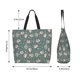 thumbnail image 5 of Disketp Hedgehogs and Flowers Bolsa Tote Estampada para Mujer, Bolso de Hombro y de Mano para Compras y Viajes, 5 of 8