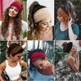 thumbnail image 3 of 4 Piezas Diadema Cabello Mujer Ancho Elástico Suave Boho Diadema Cabello Estampado Leopardo Yoga Diadema Deportiva Diadema Multicolor Diadema Mujer ER, 3 of 5