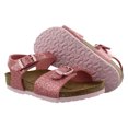 thumbnail image 4 of Birkenstock Rio Birko-Flor Narrow Girls Shoes Size 8, Color: Cosmic Sparkle Old Rose, 4 of 5