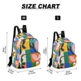 thumbnail image 2 of FORMRS Mini Backpack Purse for Women Travel Daypack Casual Shoulder Bag, Abstract Plants, 2 of 7