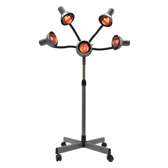 Aiqidi 5 Heads Infrared Light Heater Salon Orbiting Infrared Hairdressing Heat Lamp Hair Dryer Professional Hair Dyeing Perming Processor Infrared Ray Heating Hair Drying 110V