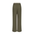 thumbnail image 5 of Multi-Pocket Slacks MIUOWANP Women's Solid Color Fashionable And Comfortable High Waisted Workwear Pants With 8 Pockets For Casual Wear Army Green S, 5 of 5